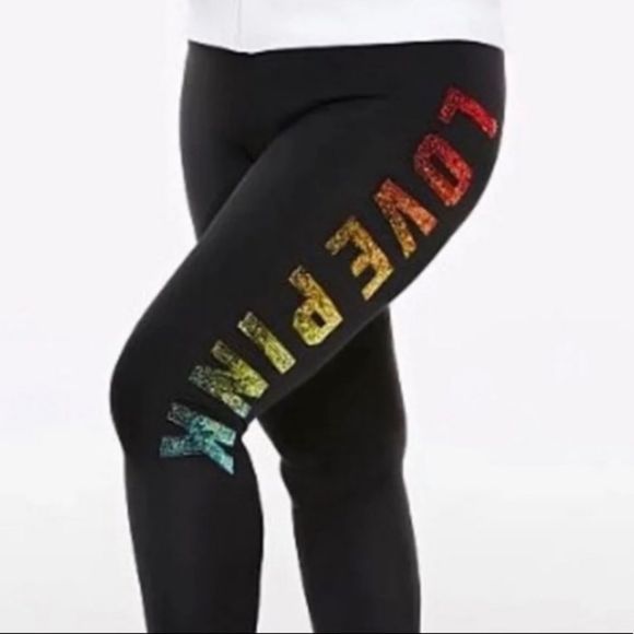 VS PINK OMBRÉ BLING RAINBOW OUTFIT SET L - Picture 9 of 12